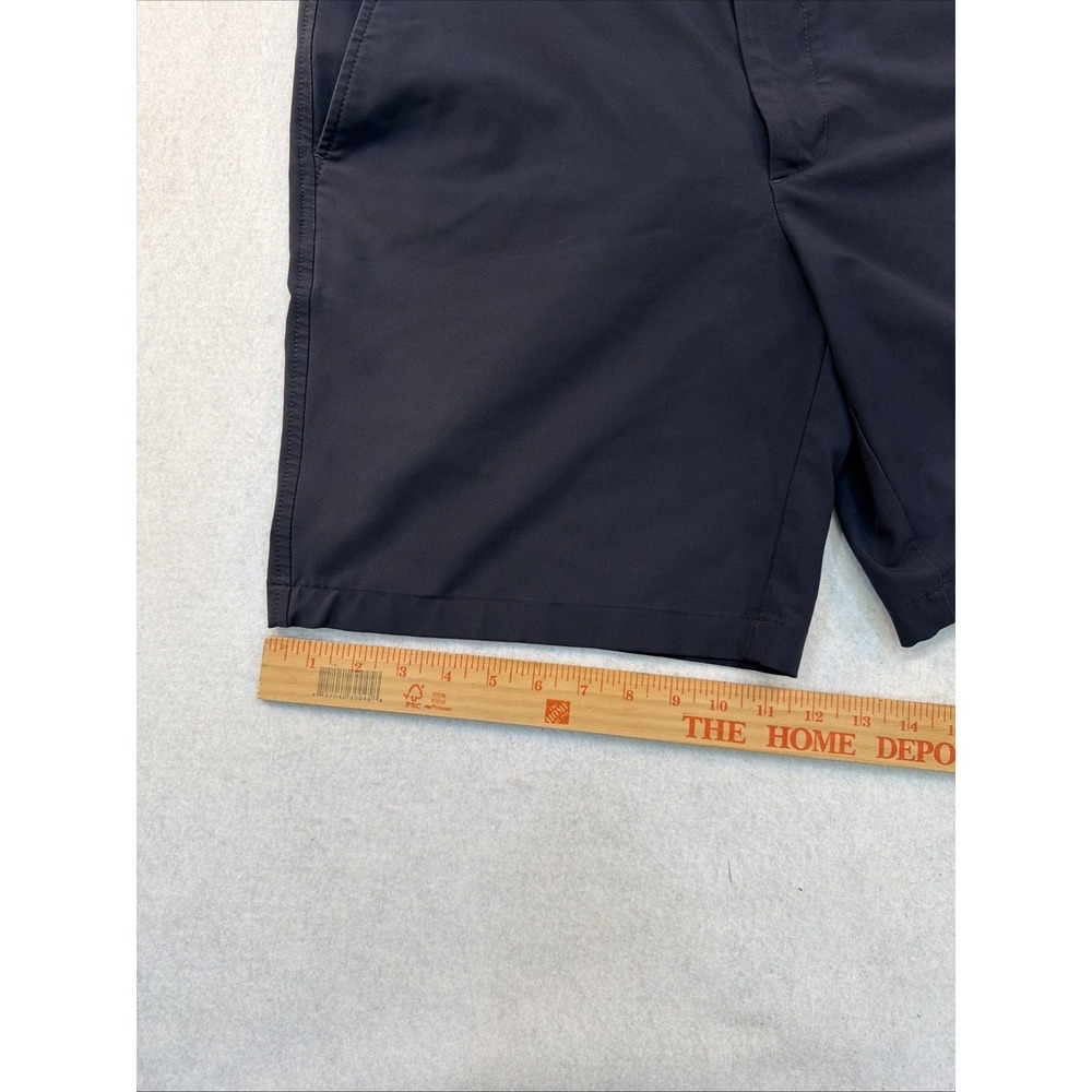 Foot Joy Navy Blue Flat Front Golf Casual Shorts Size W34 Classic Preppy - Picture 6 of 14